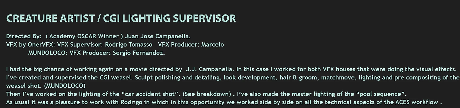 The Weasel's Tale - J.J. Campanella — still 1